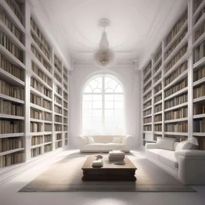 Library full of books